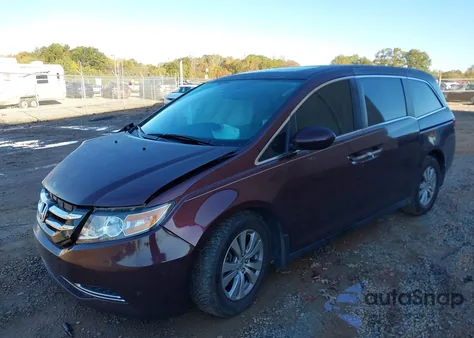 2015 Honda Odyssey Ex-L from USA, damaged, VIN 5FNRL5H64FB019715